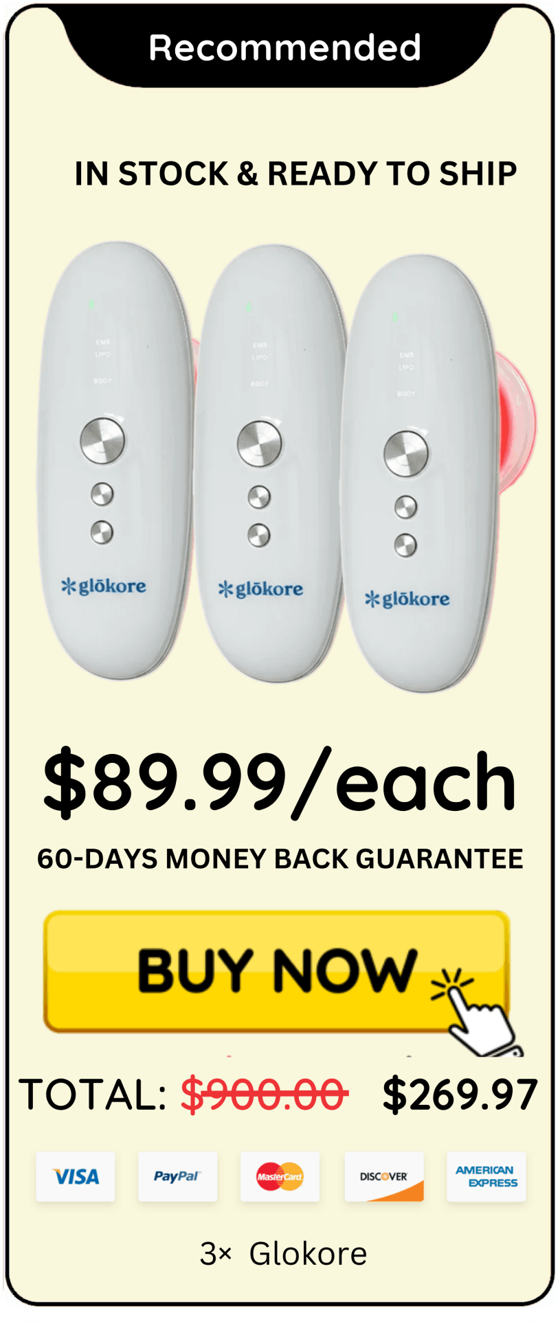 Glokore IPL Body Sculptor offer price 